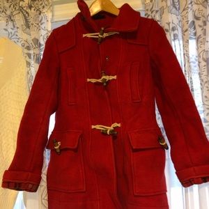 Topshop red peacoat!